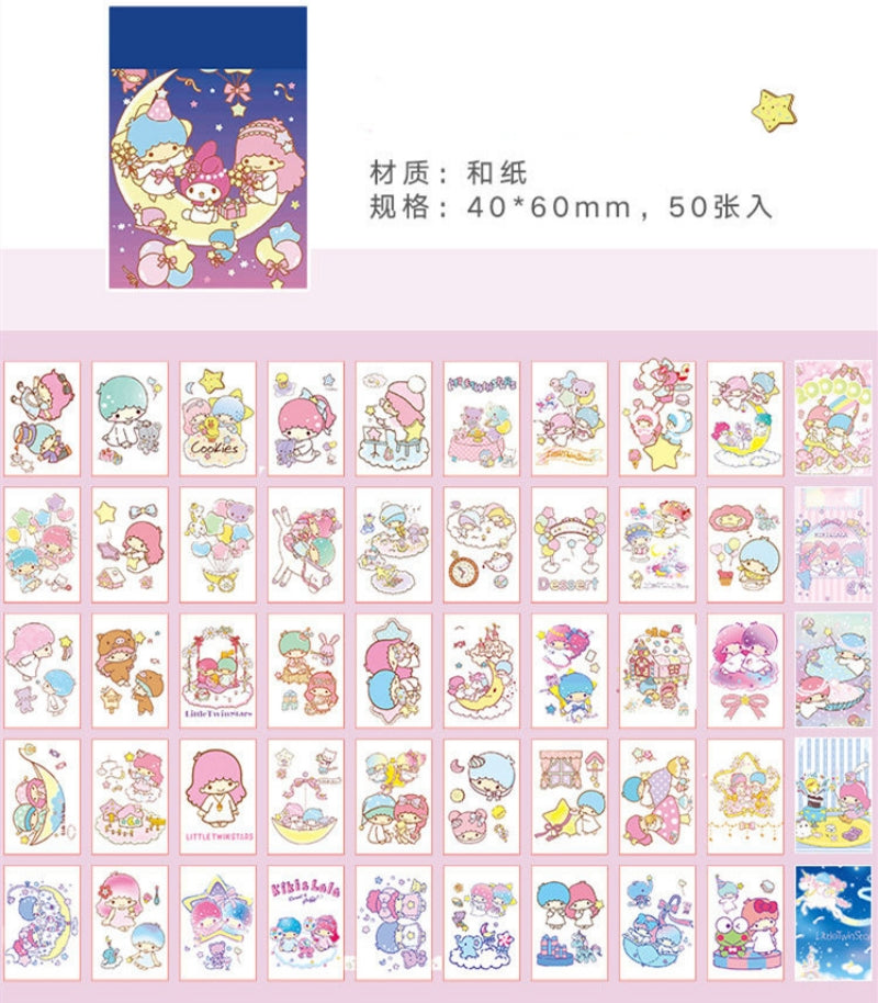 Sanrio 50-Page Mini Sticker Book  Collection A