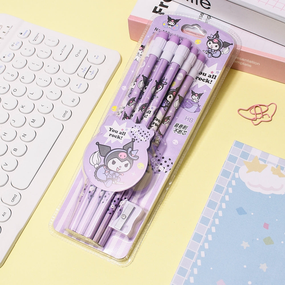 Sanrio 12-Pack HB Pencils with Eraser Tips