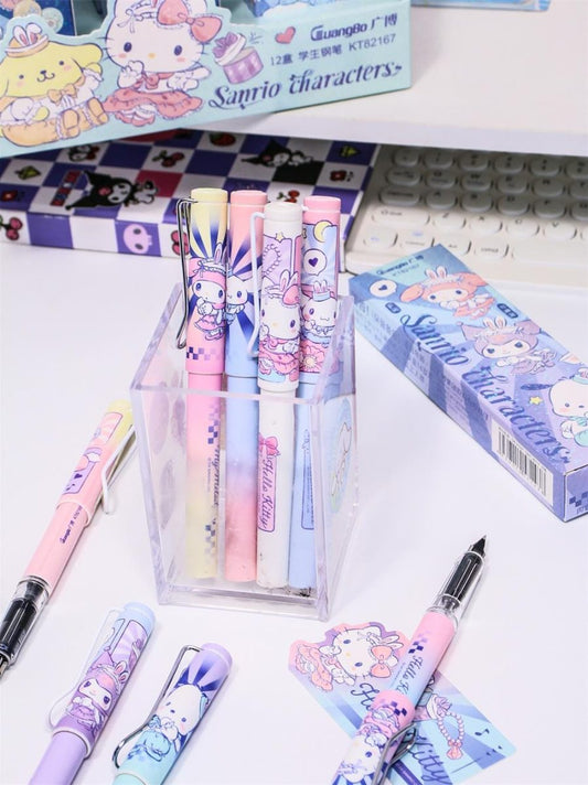 Sanrio Licensed Blue Ink Blind Box Fountain Pen Gift Set