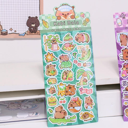 Capybara Laser Filmed Stickers-Weiweigoods