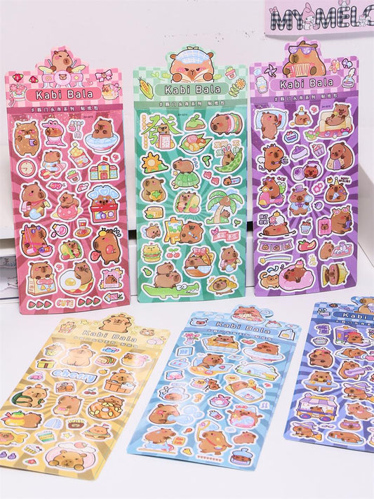 Capybara Laser Filmed Stickers-Weiweigoods