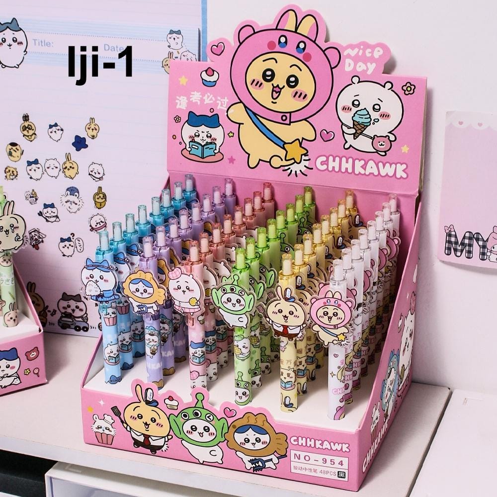 Chiikawa & Loopy  Click Gel Pens Attached Acrylic Topper