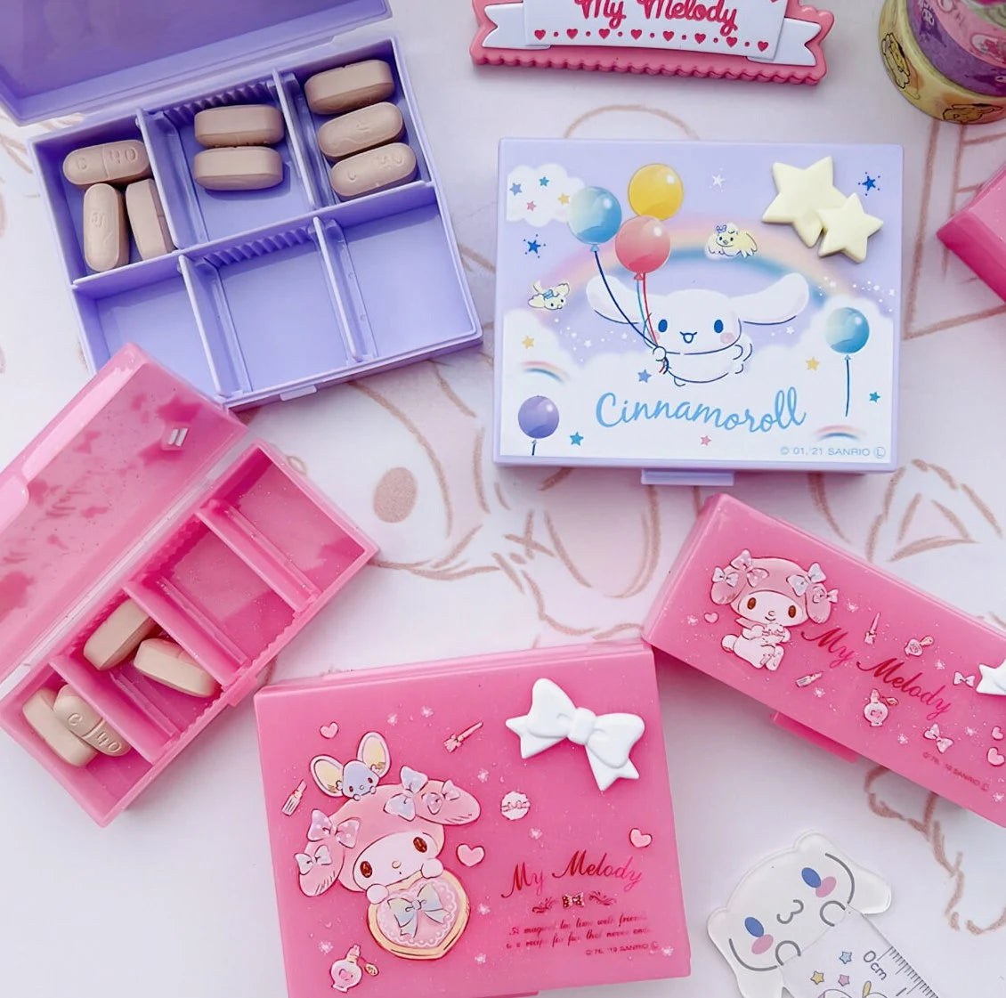 Cute Portable Pill / Medicine/ Vitamin Container