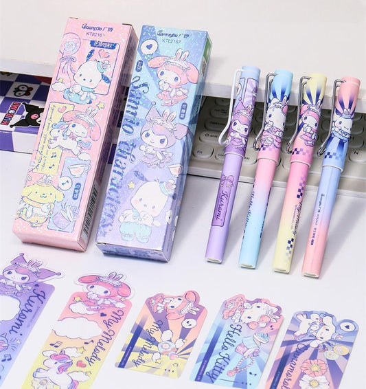 Sanrio Licensed Blue Ink Blind Box Fountain Pen Gift Set
